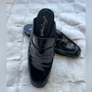 Free People Patent Leather Mules
